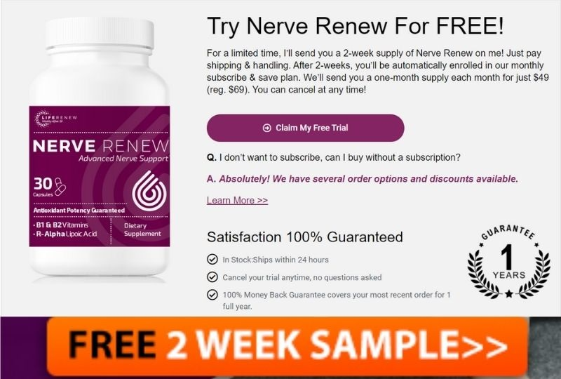 Where to Buy Nerve Renew?